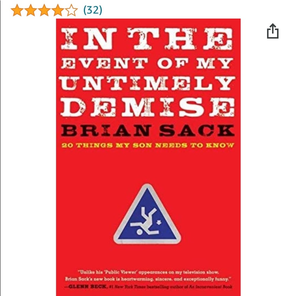 “In the Event of my Untimely Demise” Book